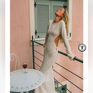 Elegant Cream Maxi Dress